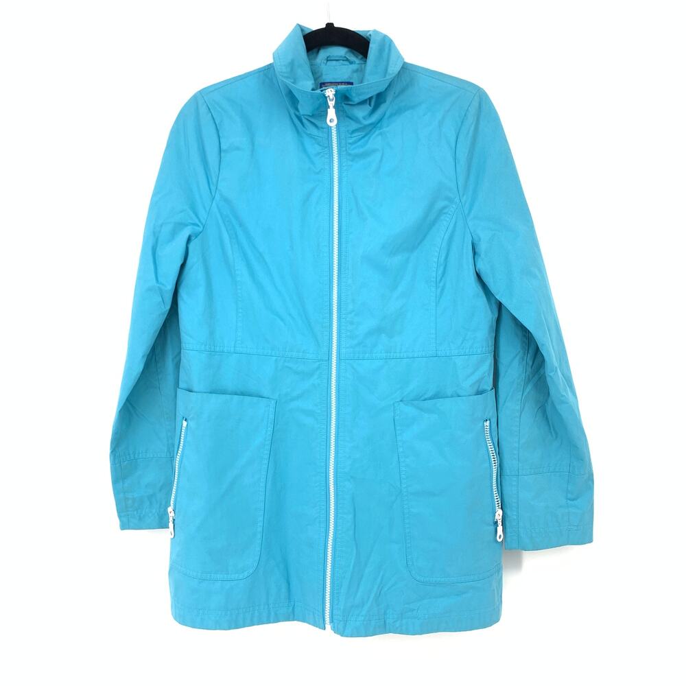 Pendleton Womens Size Small Windbreaker Jacket Blue Full Zip Pockets
